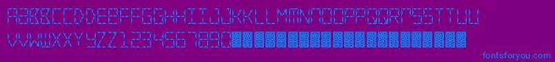 CrystalWatch Font – Blue Fonts on Purple Background