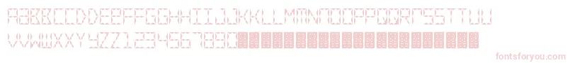 CrystalWatch Font – Pink Fonts on White Background