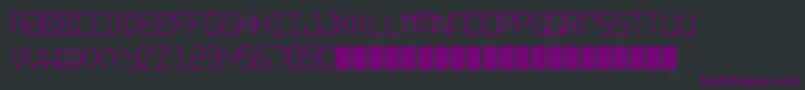CrystalWatch Font – Purple Fonts on Black Background