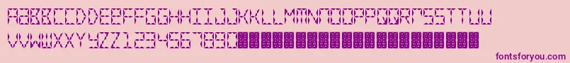 CrystalWatch Font – Purple Fonts on Pink Background