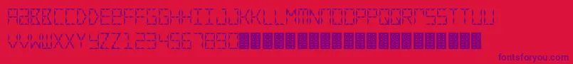 CrystalWatch Font – Purple Fonts on Red Background