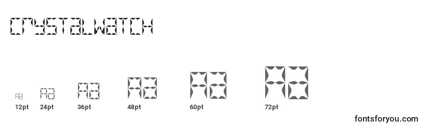 CrystalWatch Font Sizes