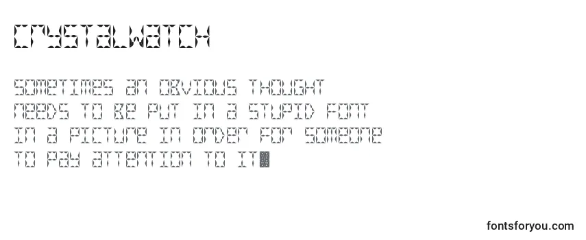 CrystalWatch Font