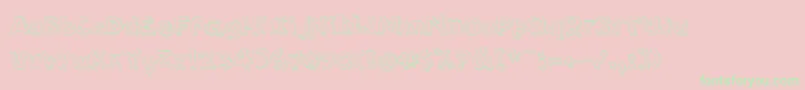 PfamateurThin Font – Green Fonts on Pink Background