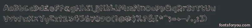 PfamateurThin Font – Pink Fonts on Black Background
