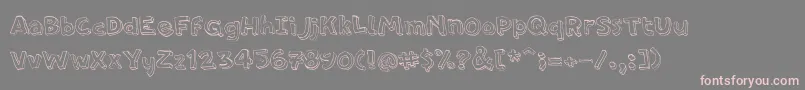 PfamateurThin Font – Pink Fonts on Gray Background