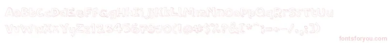 PfamateurThin Font – Pink Fonts on White Background