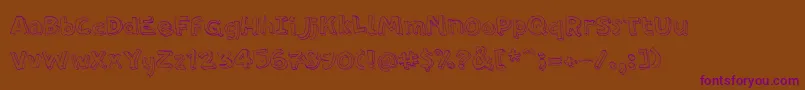 PfamateurThin Font – Purple Fonts on Brown Background