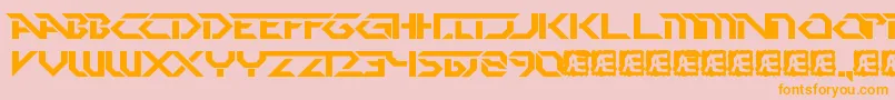 PerfectDarkBrk Font – Orange Fonts on Pink Background