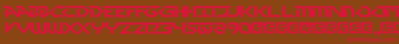 PerfectDarkBrk Font – Red Fonts on Brown Background
