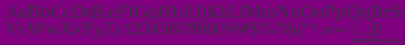 VersaillesltstdRoman Font – Black Fonts on Purple Background