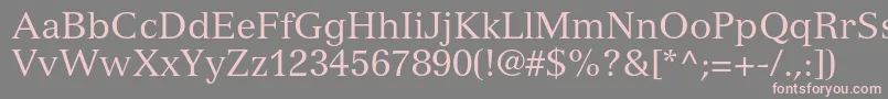 VersaillesltstdRoman Font – Pink Fonts on Gray Background