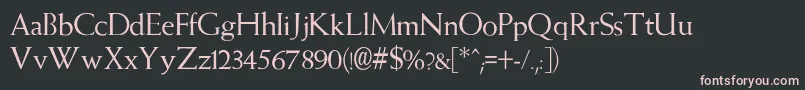 WeissNormal Font – Pink Fonts on Black Background