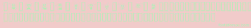 10LilGhosts Font – Green Fonts on Pink Background