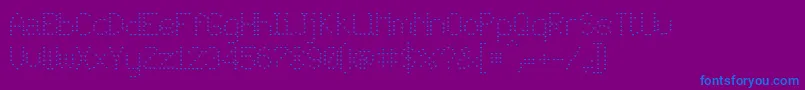 JdLovers Font – Blue Fonts on Purple Background