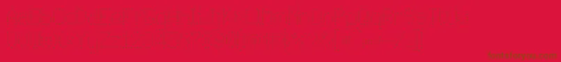 JdLovers Font – Brown Fonts on Red Background