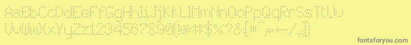 JdLovers Font – Gray Fonts on Yellow Background