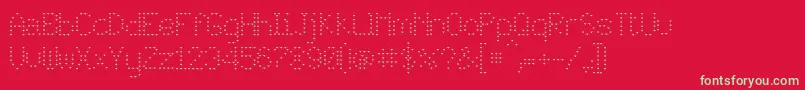 JdLovers Font – Green Fonts on Red Background