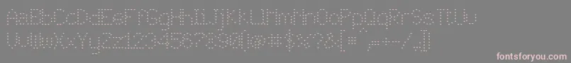 JdLovers Font – Pink Fonts on Gray Background