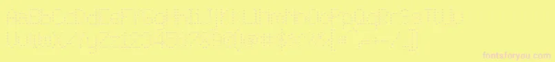 JdLovers Font – Pink Fonts on Yellow Background