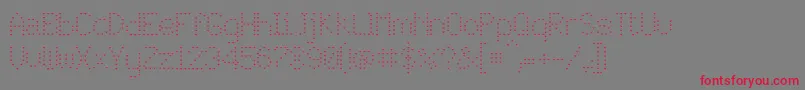 JdLovers Font – Red Fonts on Gray Background
