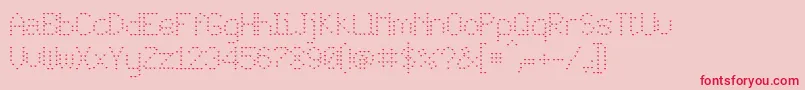 JdLovers Font – Red Fonts on Pink Background