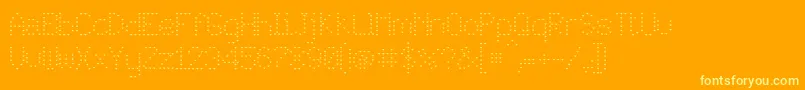 JdLovers Font – Yellow Fonts on Orange Background