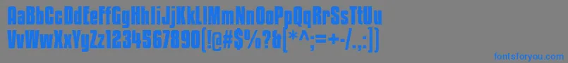 KenyanCoffeeBd Font – Blue Fonts on Gray Background