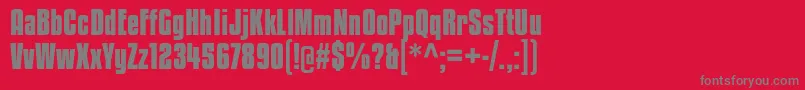 KenyanCoffeeBd Font – Gray Fonts on Red Background