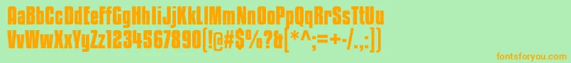 KenyanCoffeeBd Font – Orange Fonts on Green Background