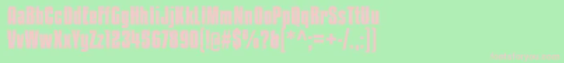 KenyanCoffeeBd Font – Pink Fonts on Green Background