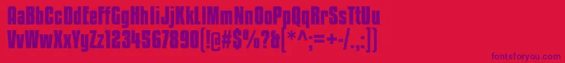 KenyanCoffeeBd Font – Purple Fonts on Red Background