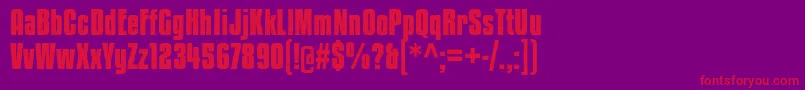 KenyanCoffeeBd Font – Red Fonts on Purple Background