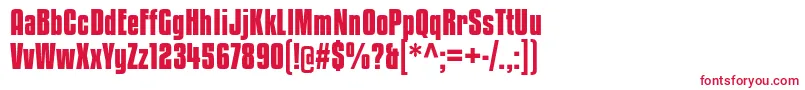 KenyanCoffeeBd Font – Red Fonts on White Background