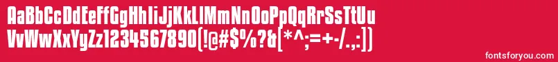 KenyanCoffeeBd Font – White Fonts on Red Background