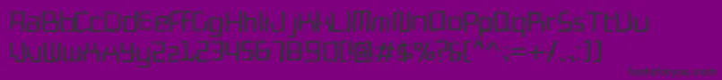 フォントCadmium – 紫の背景に黒い文字