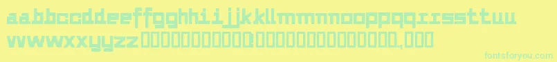 Czcionka Alvedon – zielone czcionki na żółtym tle