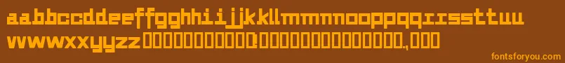 Alvedon Font – Orange Fonts on Brown Background