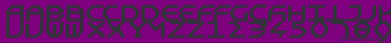 DreidreidreiBlack Font – Black Fonts on Purple Background