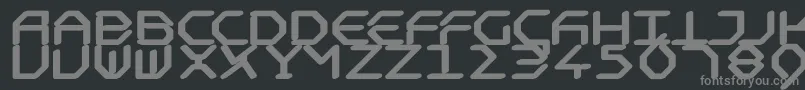 DreidreidreiBlack Font – Gray Fonts on Black Background