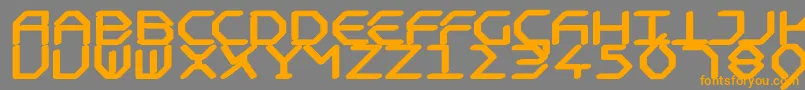 DreidreidreiBlack Font – Orange Fonts on Gray Background