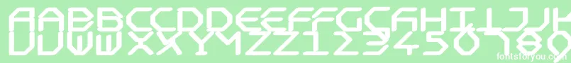 DreidreidreiBlack Font – White Fonts on Green Background