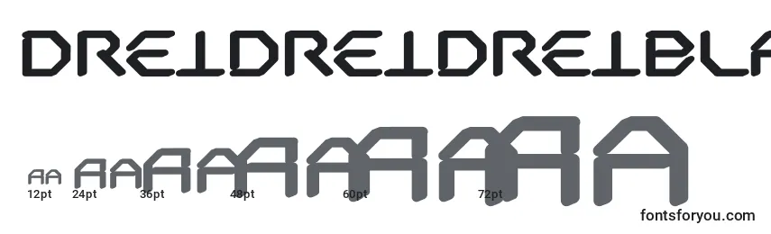 DreidreidreiBlack Font Sizes