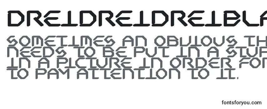 DreidreidreiBlack Font