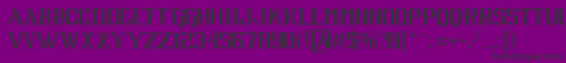 CabaretByJuanCasco Font – Black Fonts on Purple Background