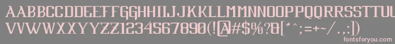 CabaretByJuanCasco Font – Pink Fonts on Gray Background