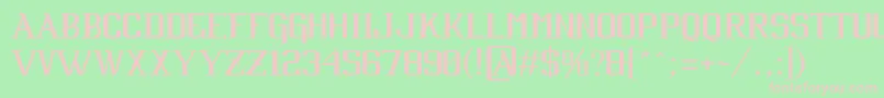 CabaretByJuanCasco Font – Pink Fonts on Green Background