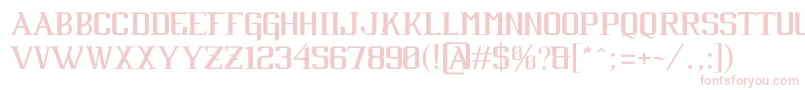 CabaretByJuanCasco Font – Pink Fonts on White Background