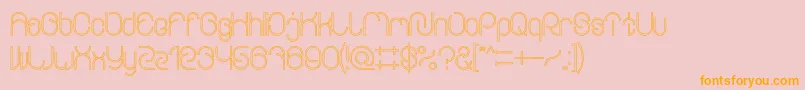 EverythingOutlined Font – Orange Fonts on Pink Background