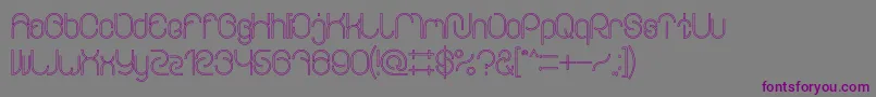 EverythingOutlined Font – Purple Fonts on Gray Background